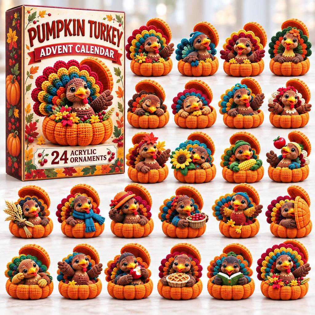 Thanksgiving Turkey Pumpkin advent calendar