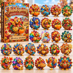 Thanksgiving Turkey Stain Glass advent calendar