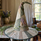 The Meadow Witch quilted witch hat, all-over print on cone and brim