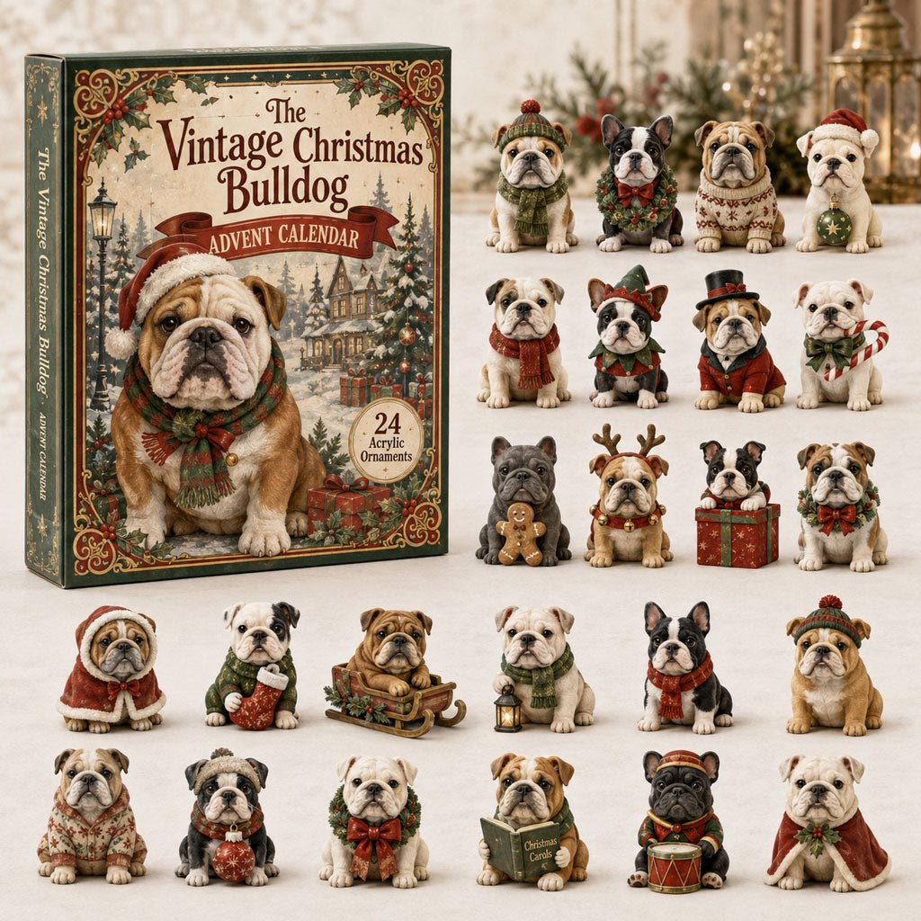 The Vintage Christmas Bulldog advent calendar