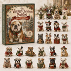 The Vintage Christmas Bulldog advent calendar