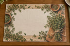 Thyme Market Bundle Placemat with printed dimensional artwork