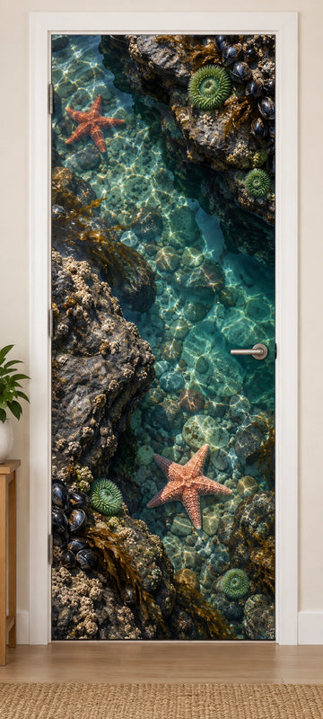 Tidepool Marine Garden Fabric Door Cover
