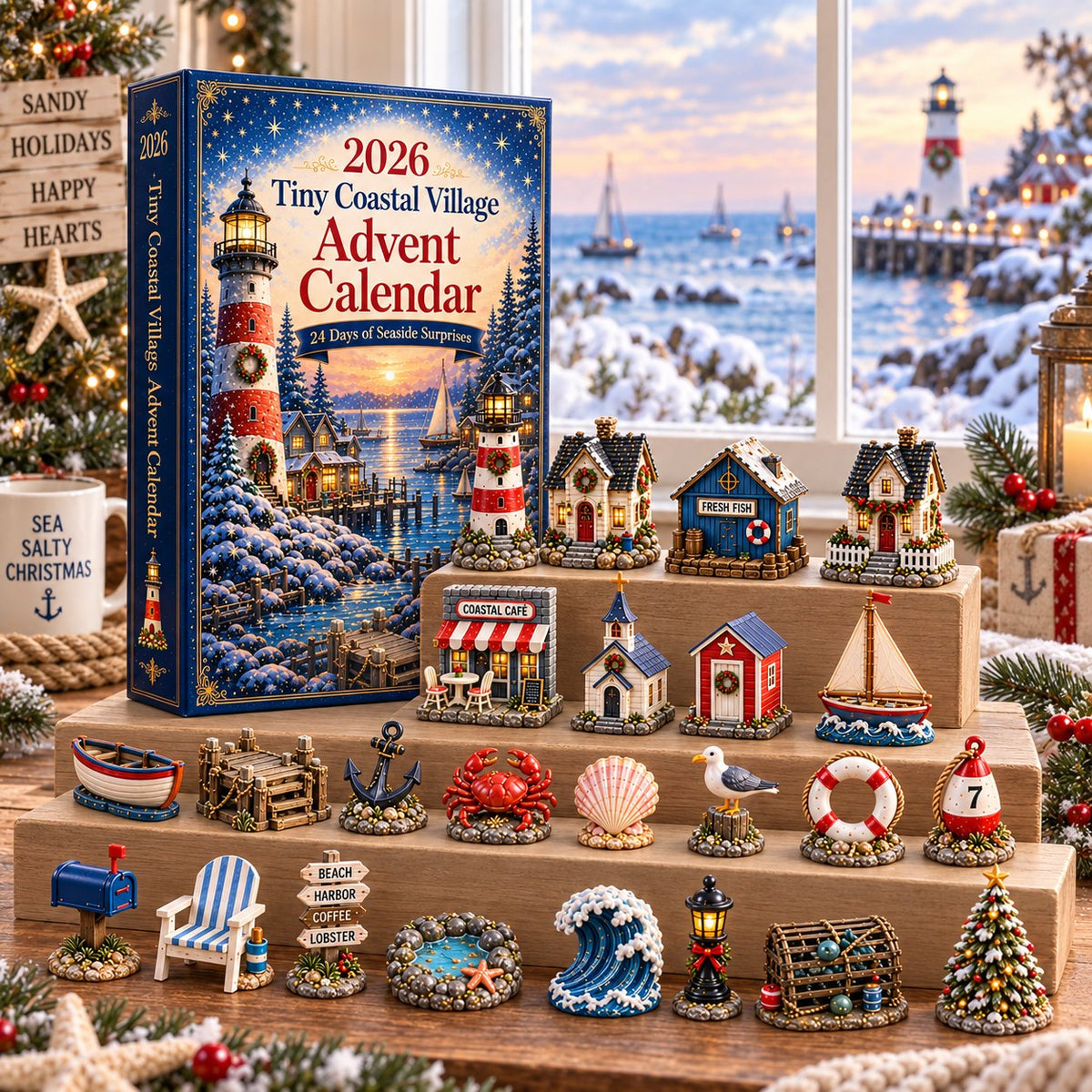 Tiny Coastal Village advent calendar