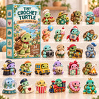 Tiny Crochet Turtle advent calendar
