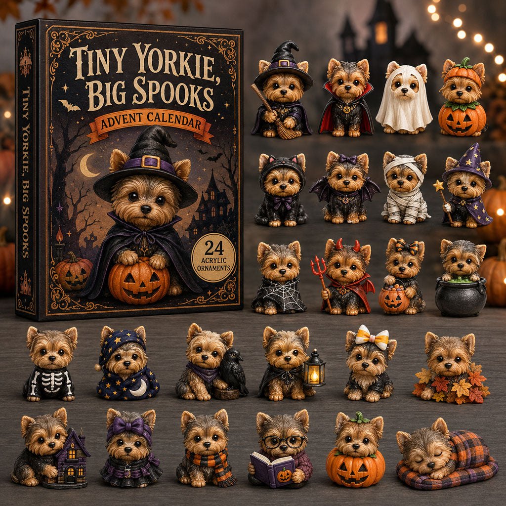 Tiny Yorkie Big Spooks advent calendar