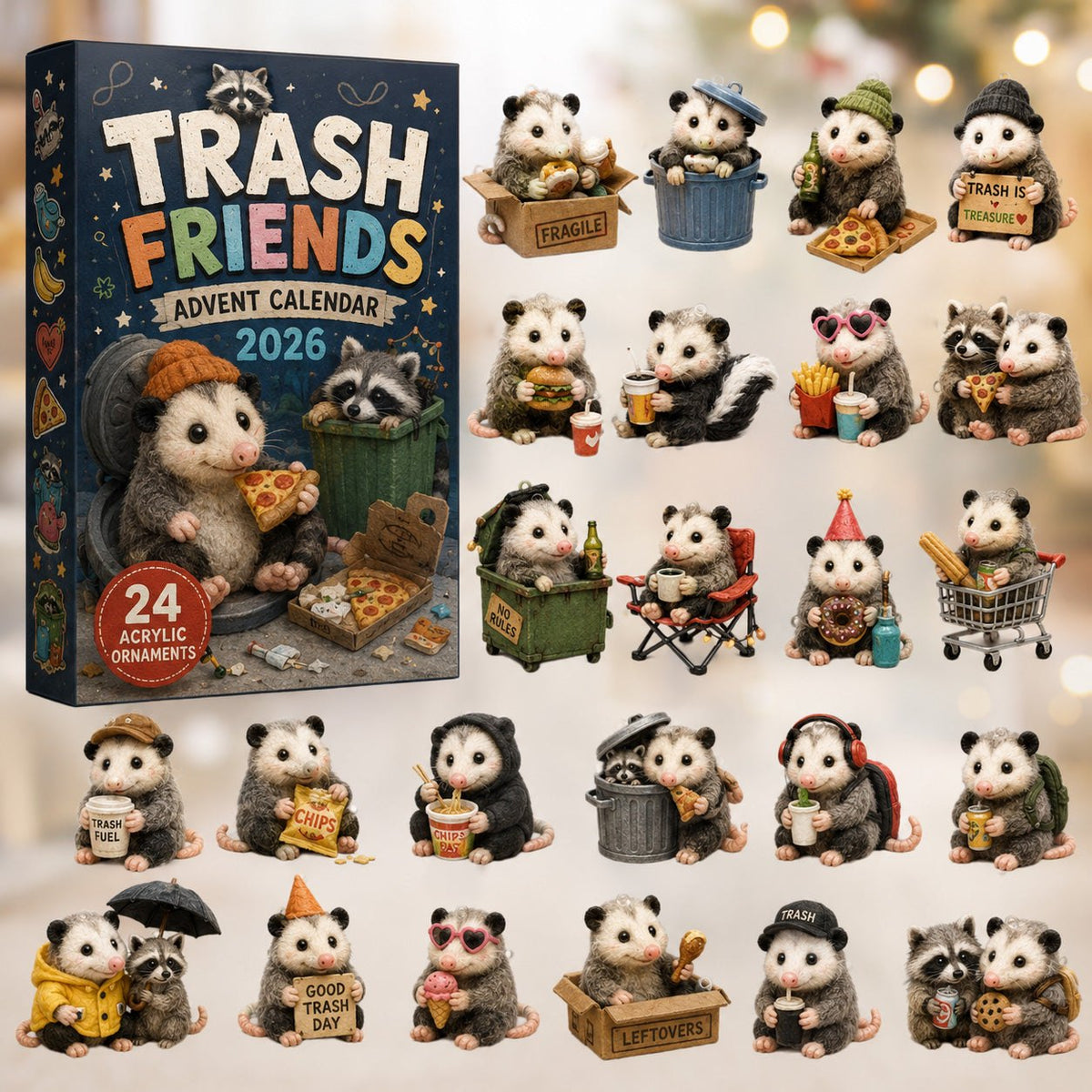 Trash Friends advent calendar