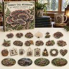 Turkey Tail Mushroom Advent Calendar - 24 Acrylic Charms