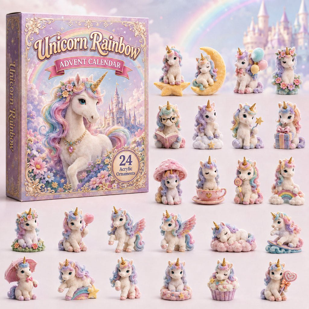 Unicorn Rainbow advent calendar