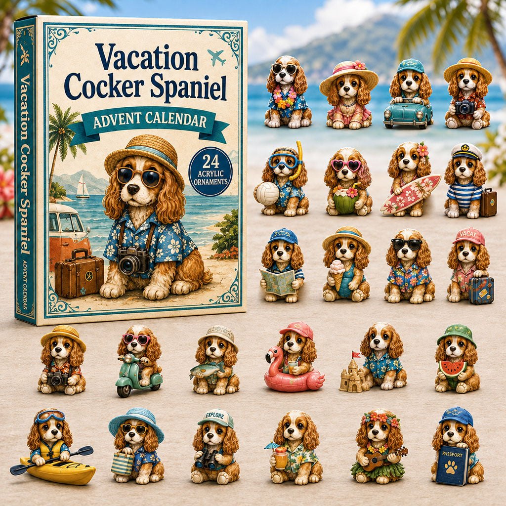 Vacation Cocker Spaniel advent calendar