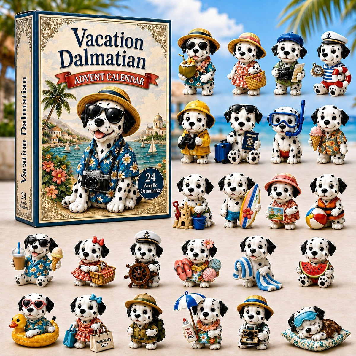 Vacation Dalmatian advent calendar