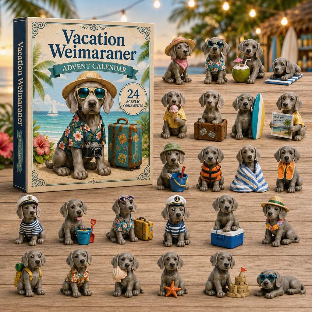 Vacation Weimaraner advent calendar