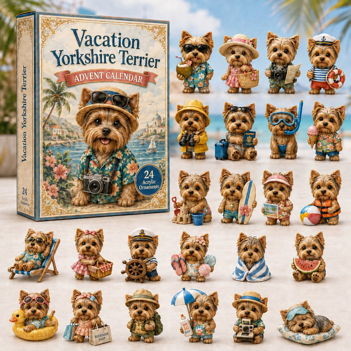 Vacation Yorkshire Terrier advent calendar