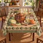 Vegetable Fermentation Tablecloth with original printed optical 3D artwork