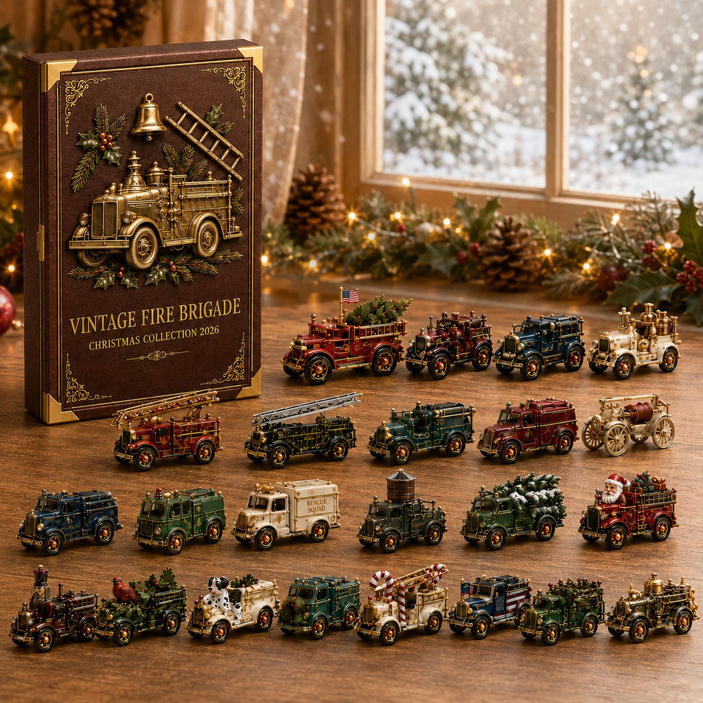 Vintage Fire Truck 24-Day advent calendar