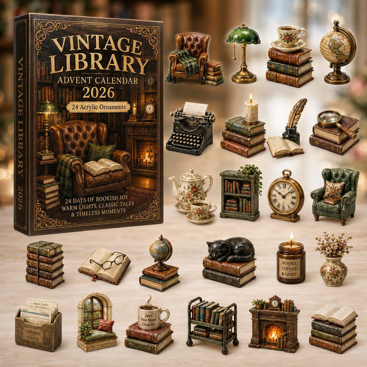 Vintage Library advent calendar