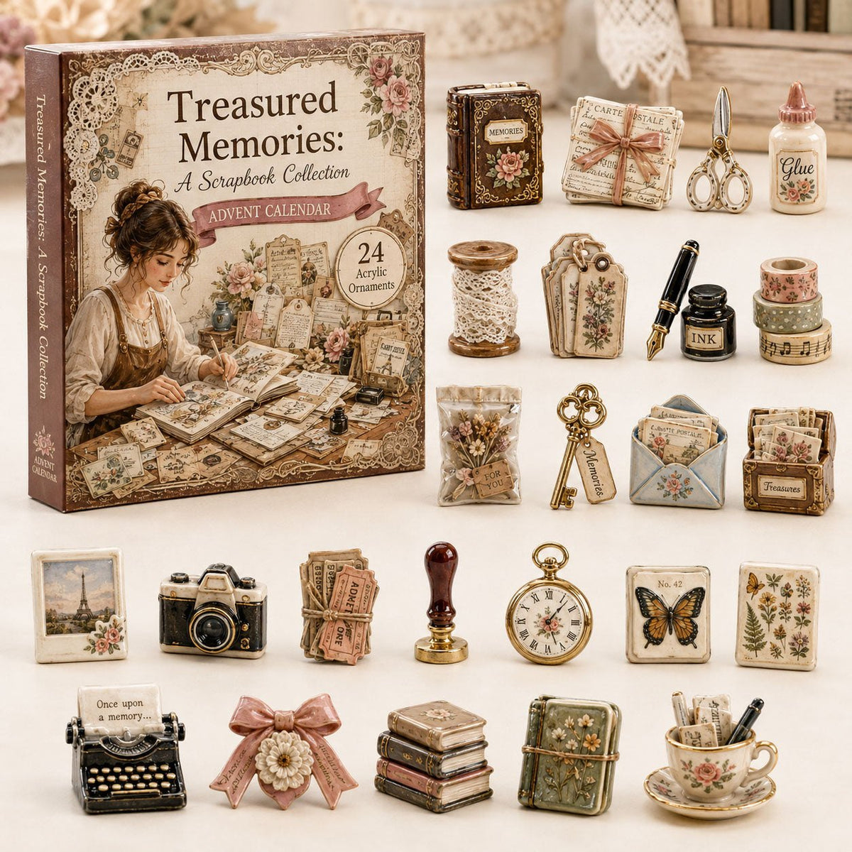 Vintage Scrapbook advent calendar
