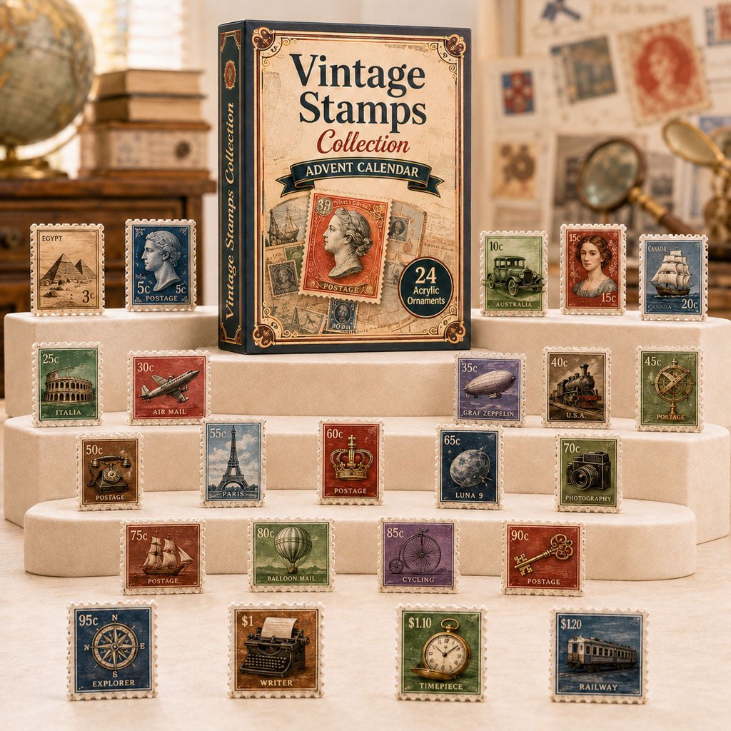 Vintage Stamps Collection advent calendar