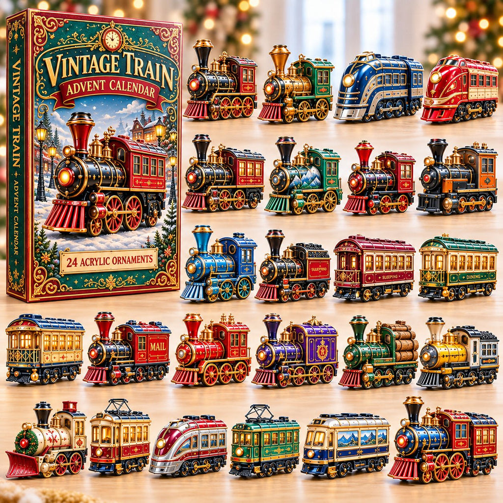 Vintage Train advent calendar