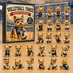 Volleyball Yorkie Player advent calendar