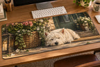 West Highland Terrier Porch Nap Desk Mat with printed dimensional artwork