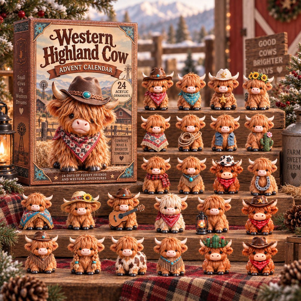 Western Highland Cow advent calendar