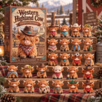 Western Highland Cow advent calendar