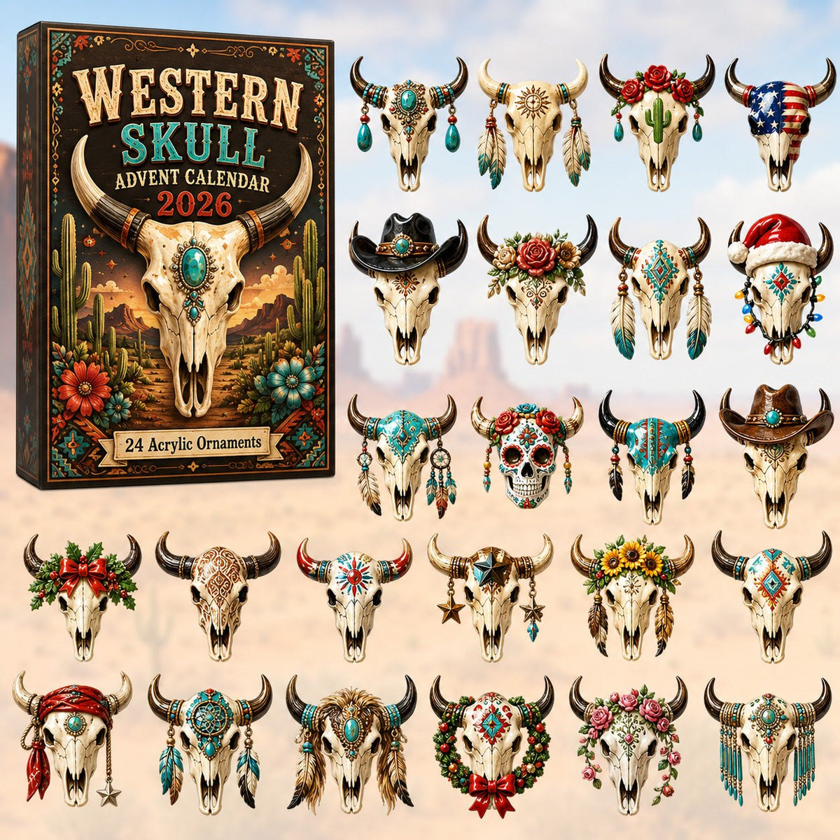Western Skull advent calendar