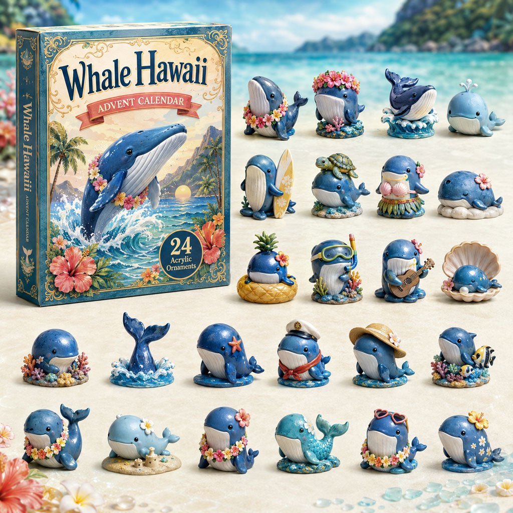 Whale Hawaii Ocean advent calendar