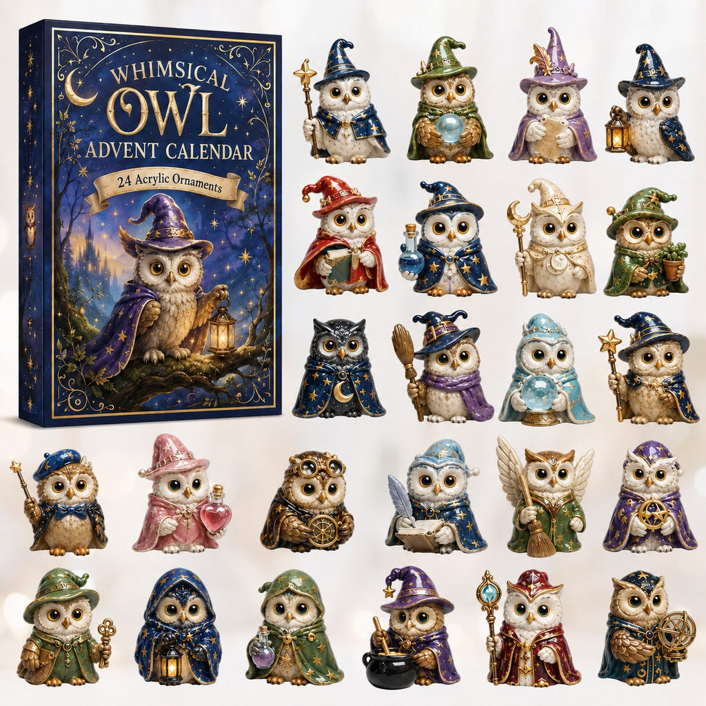 Whimsical Owl Wizard advent calendar