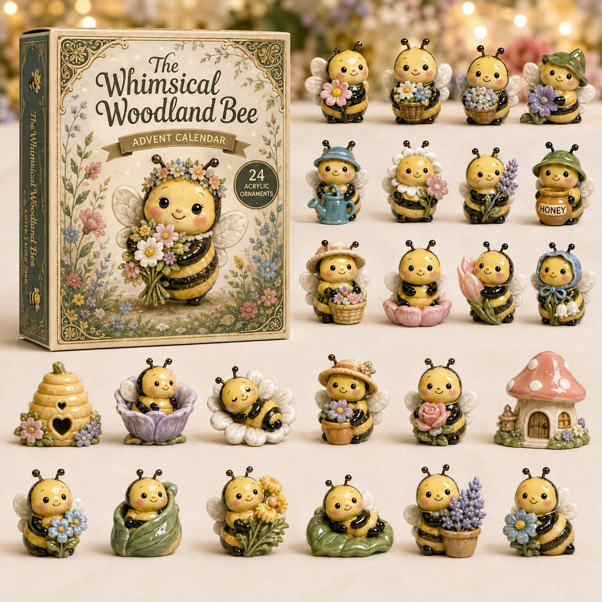 Whimsical Woodland Bee advent calendar