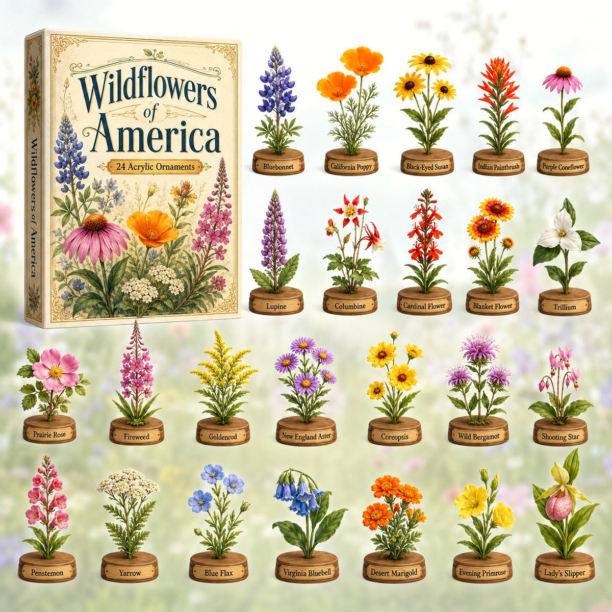 Wildflowers of America advent calendar