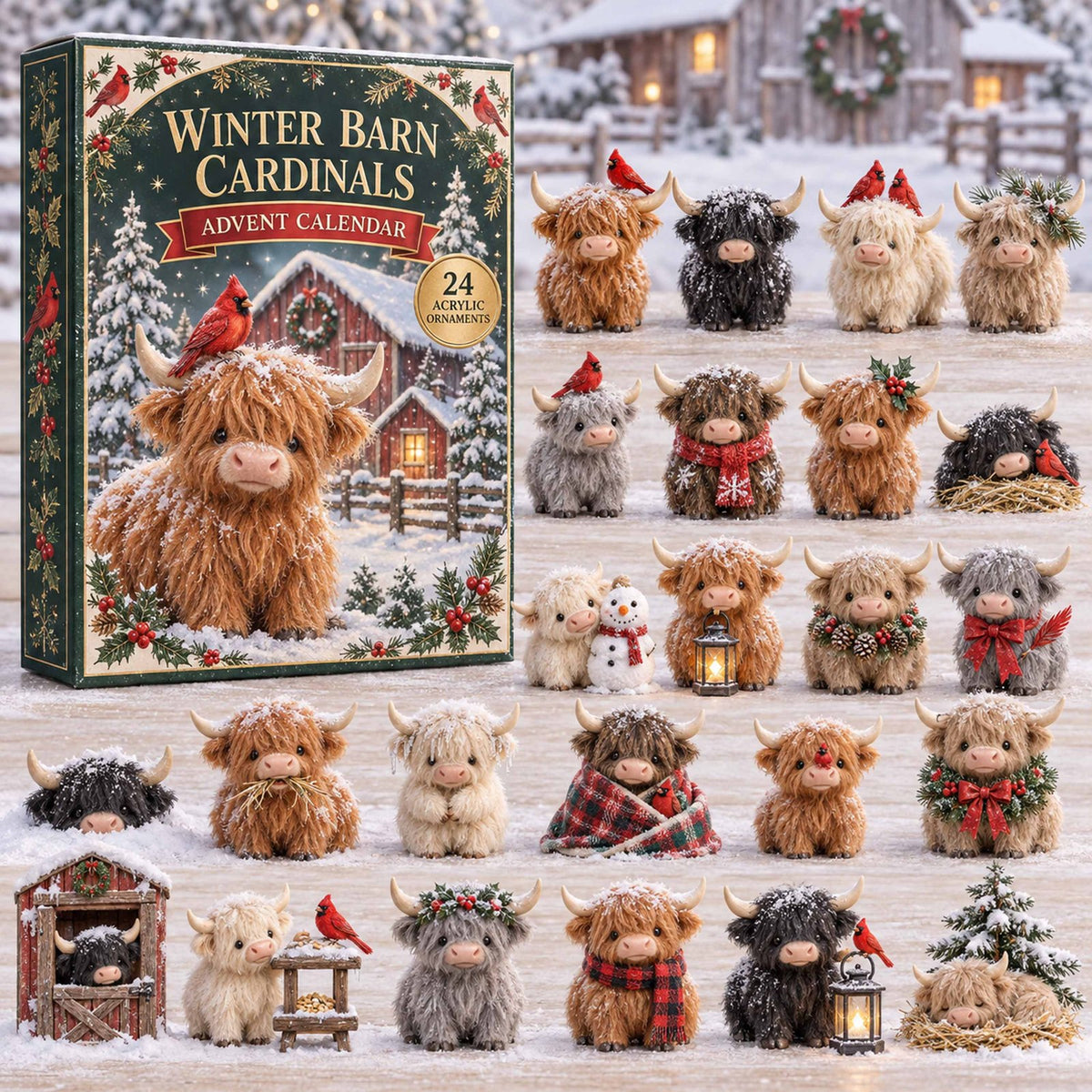 Winter Barn Cardinals advent calendar