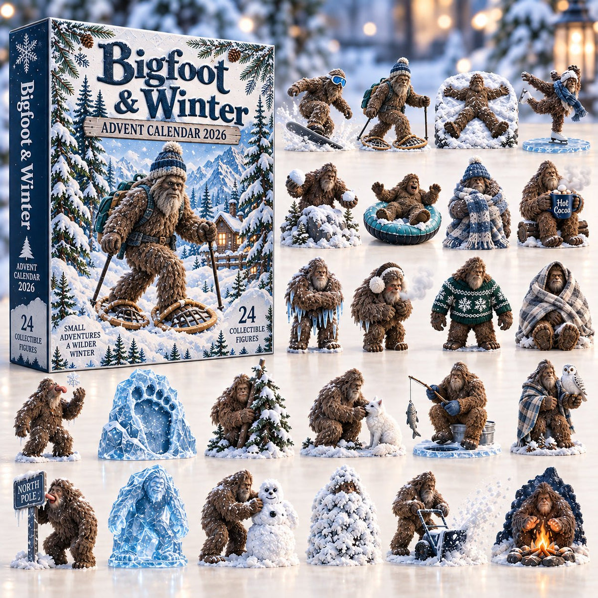Winter Bigfoot advent calendar