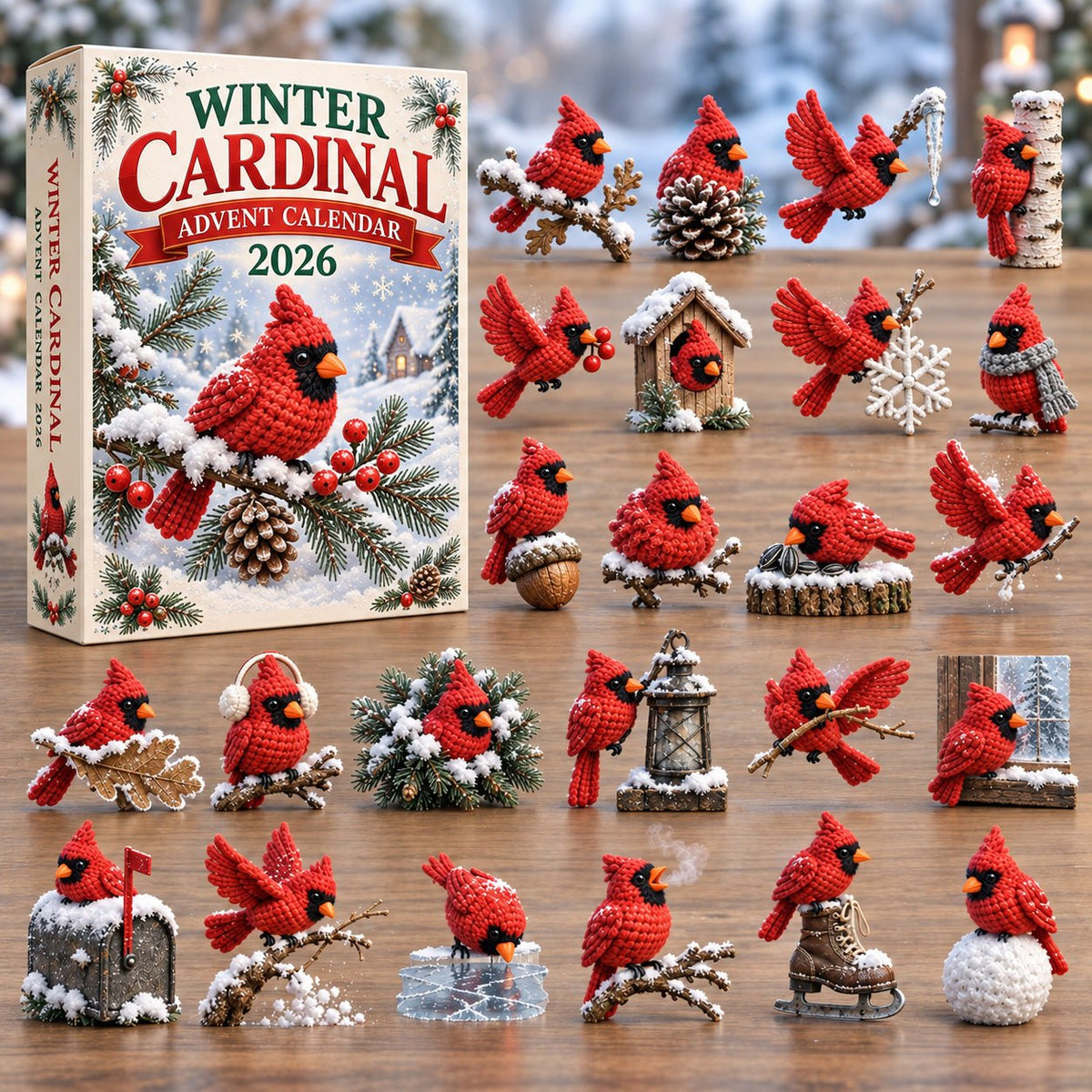 Winter Cardinal advent calendar