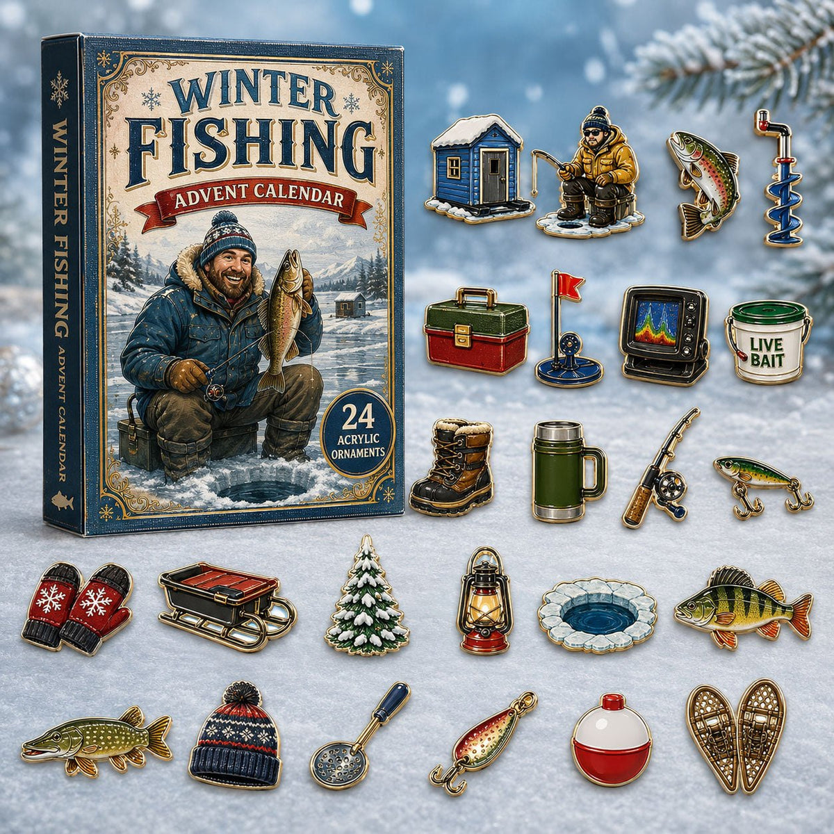 Winter Fishing advent calendar