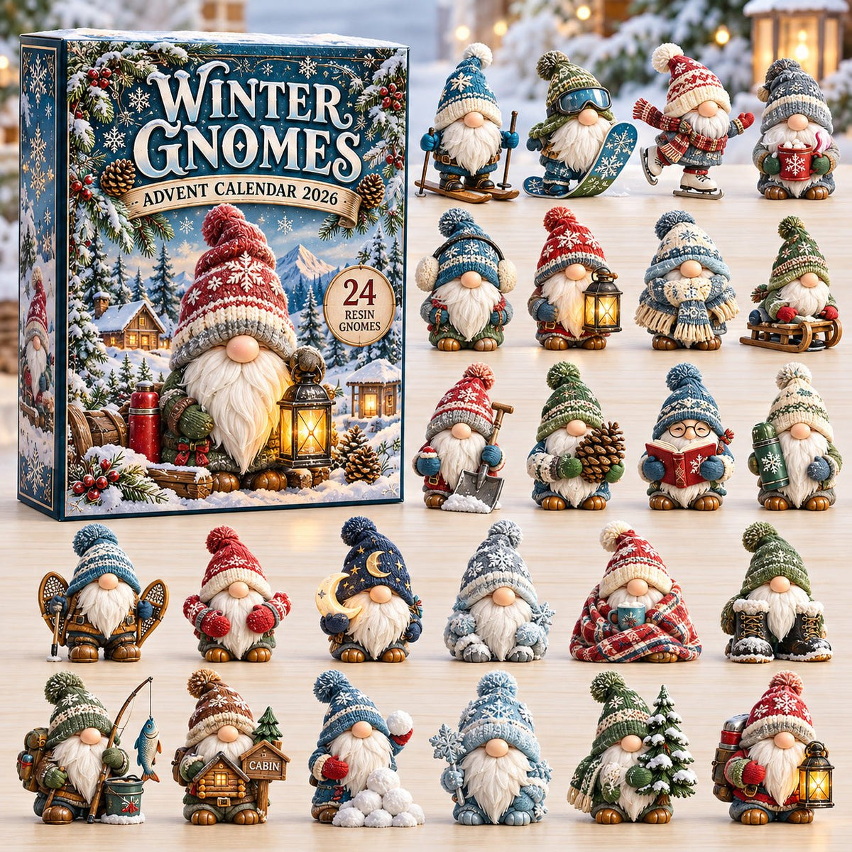 Winter Gnome advent calendar