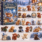 Winter Highland Cow advent calendar