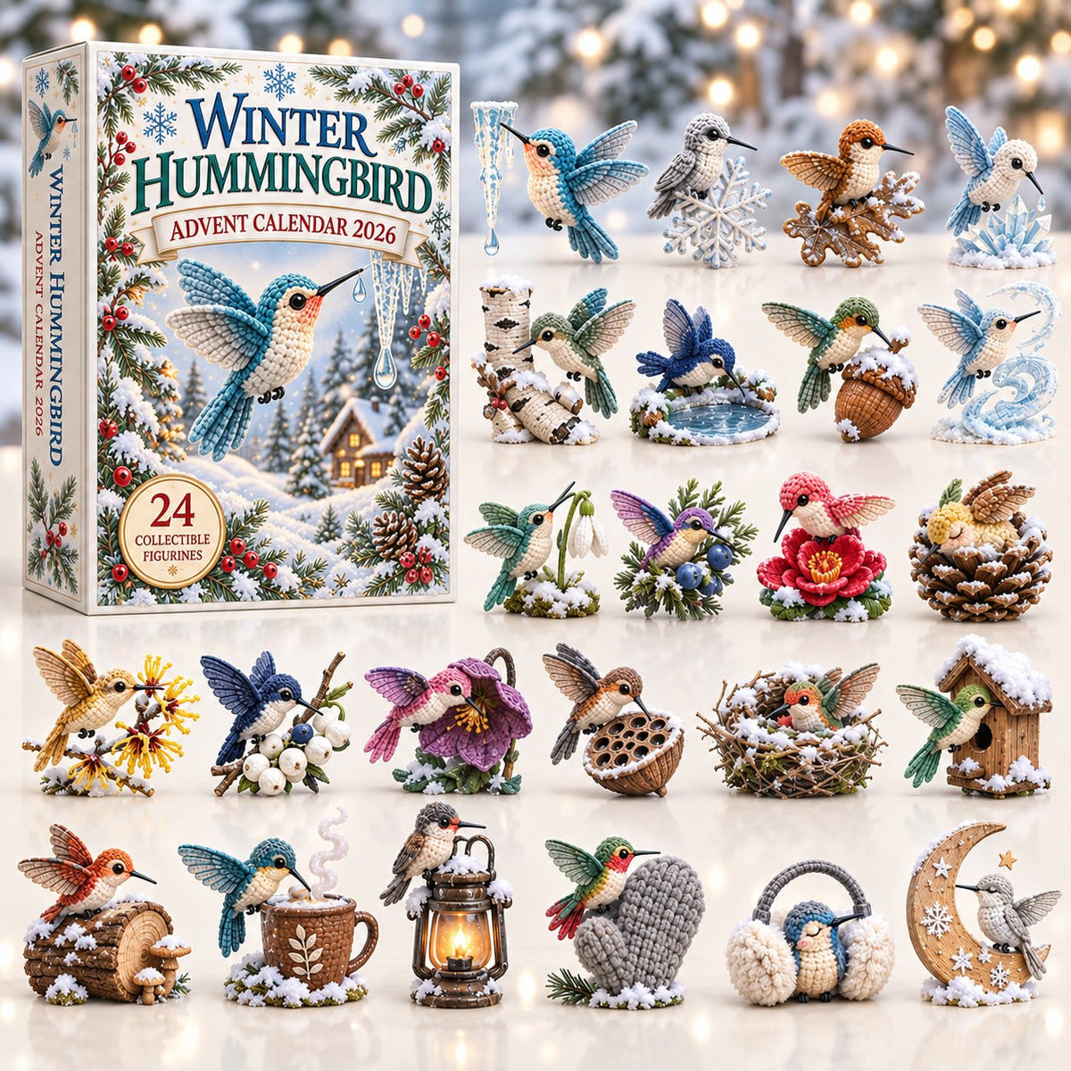 Winter Hummingbird advent calendar