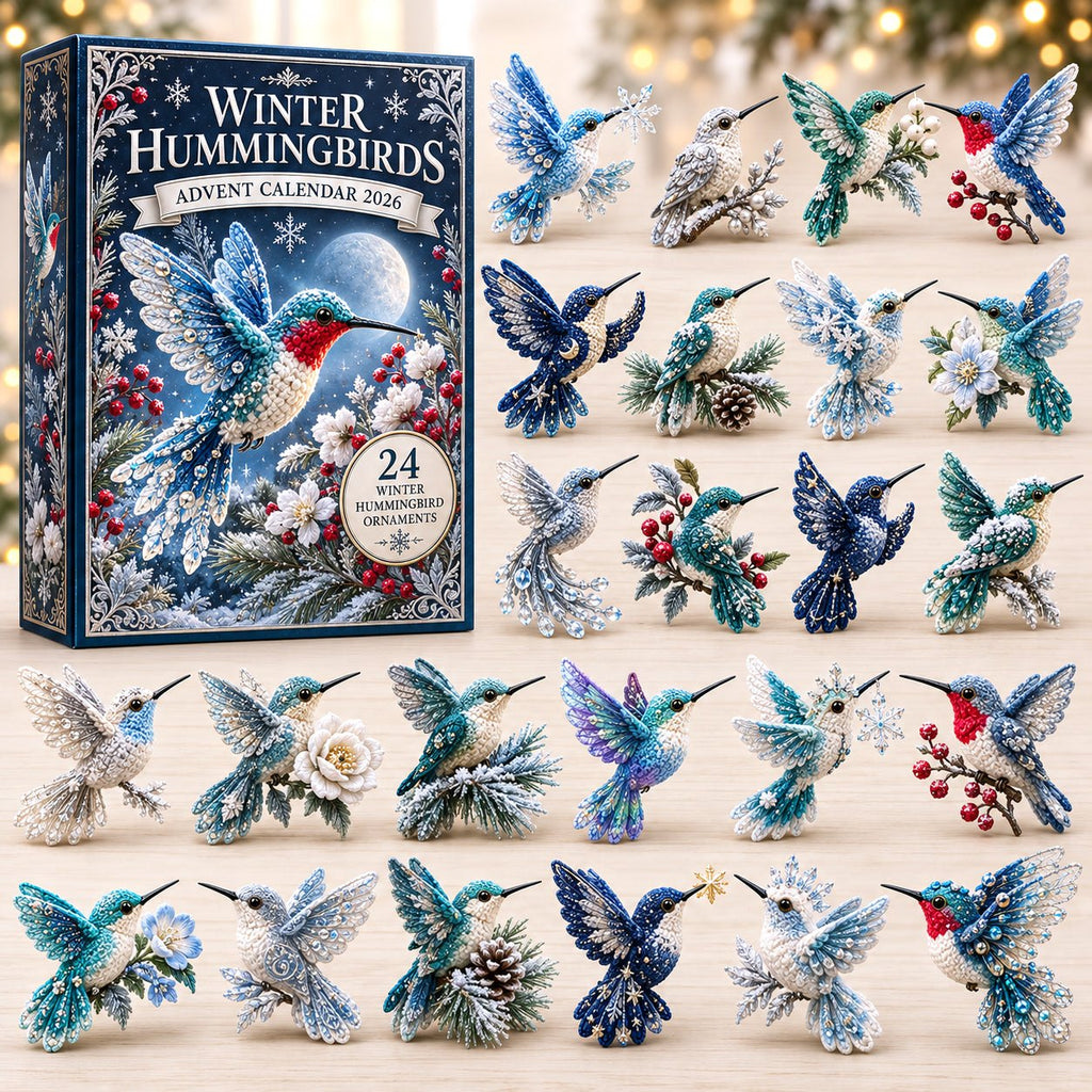 Winter Hummingbird advent calendar