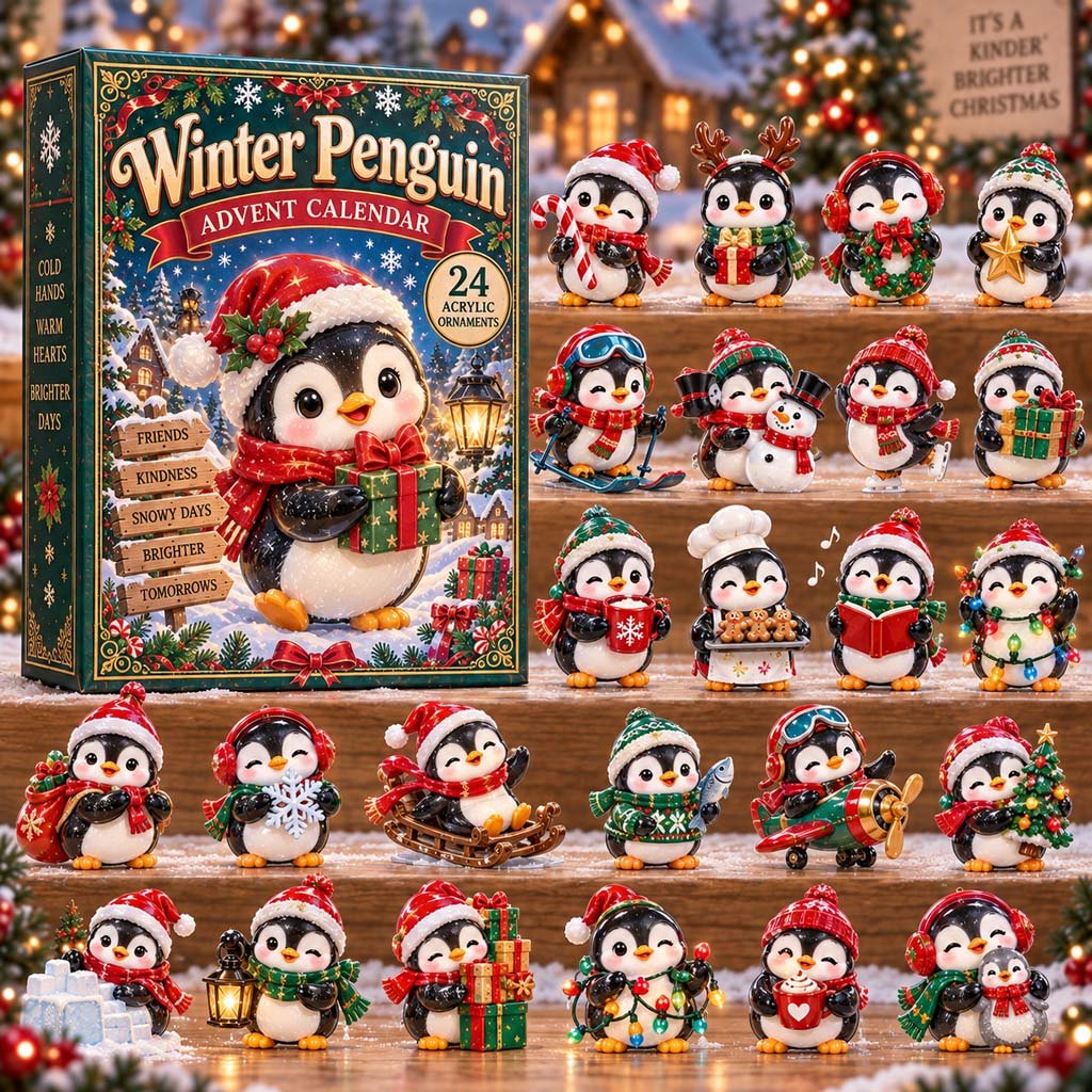 Winter Penguin advent calendar