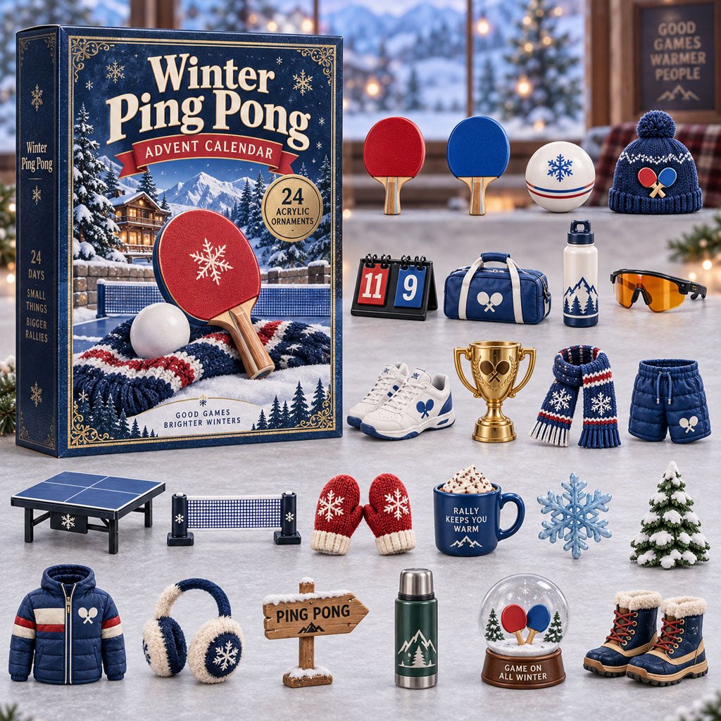Winter Ping Pong advent calendar