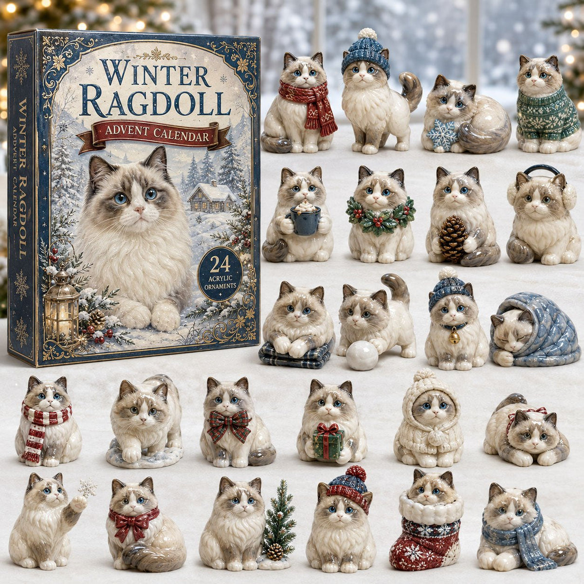 Winter Ragdoll advent calendar