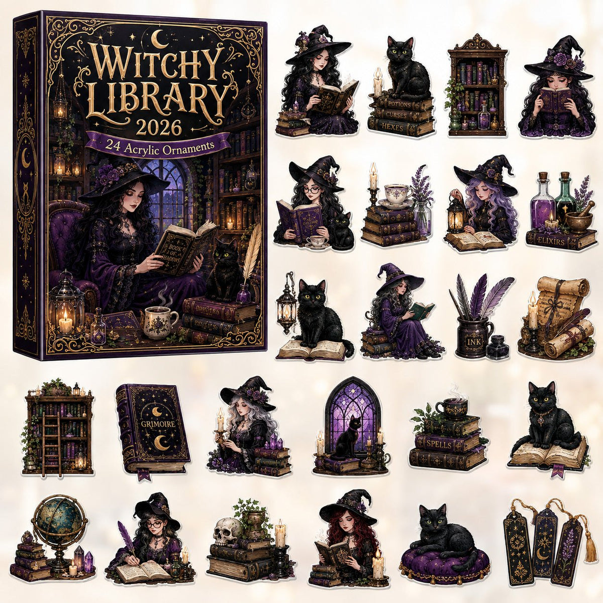 Witchy Library advent calendar