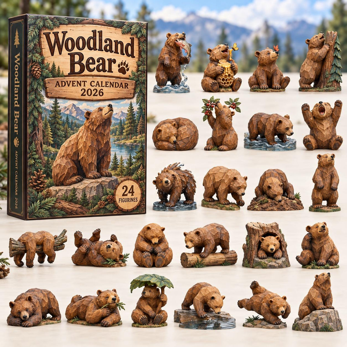 Woodland Bear advent calendar