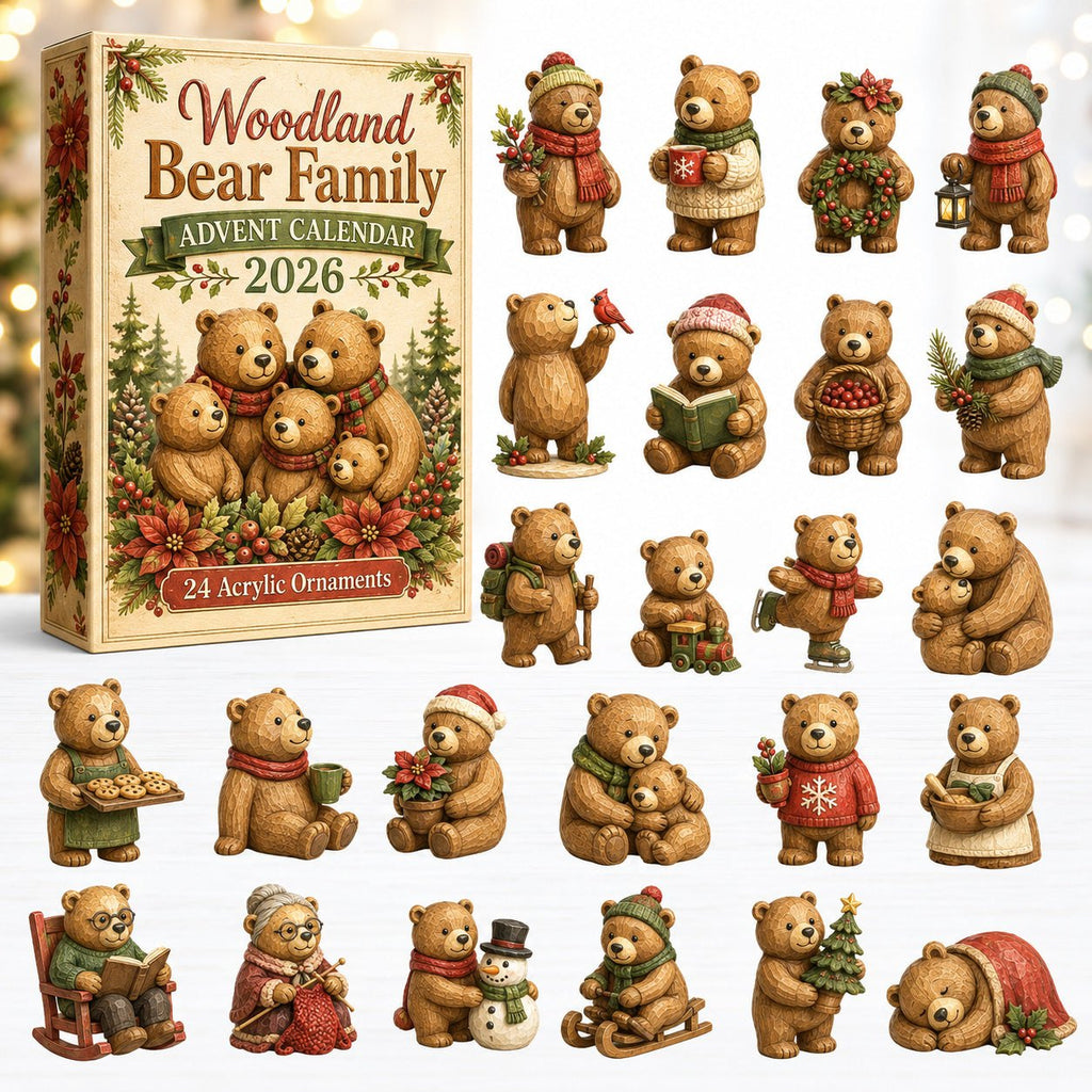 Woodland Bear Family advent calendar