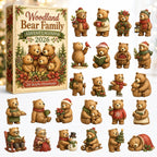 Woodland Bear Family advent calendar