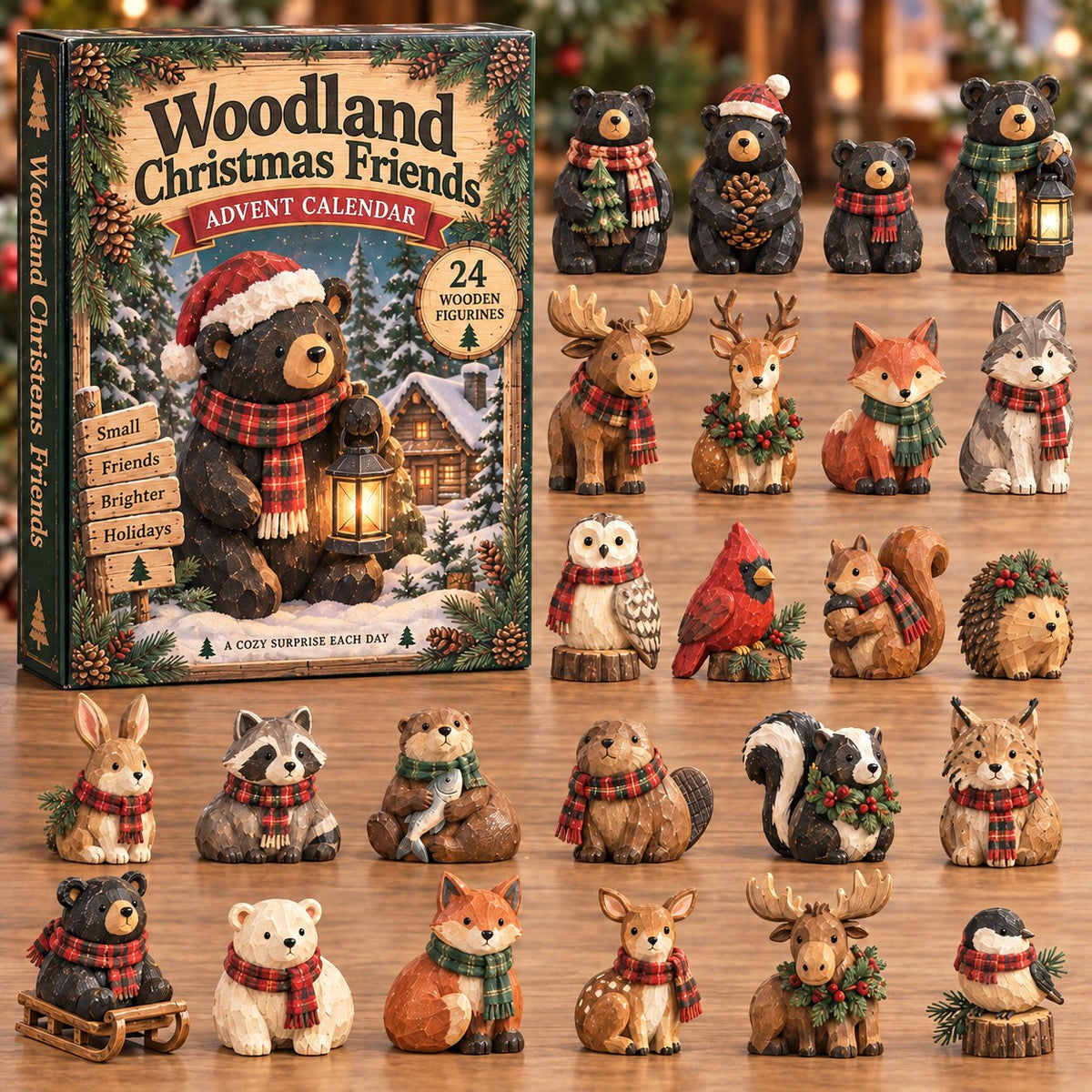 Woodland Christmas advent calendar