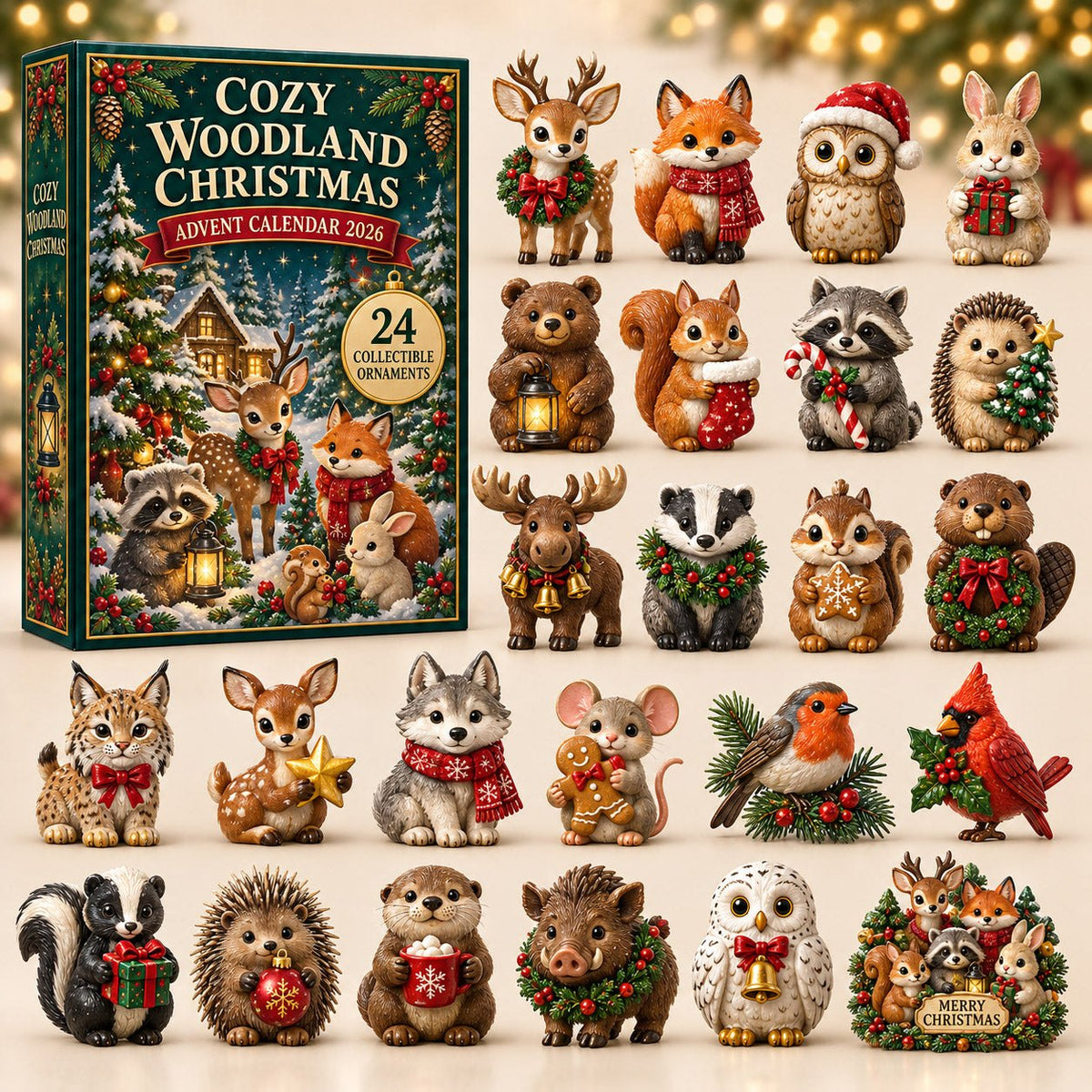 Woodland Christmas advent calendar