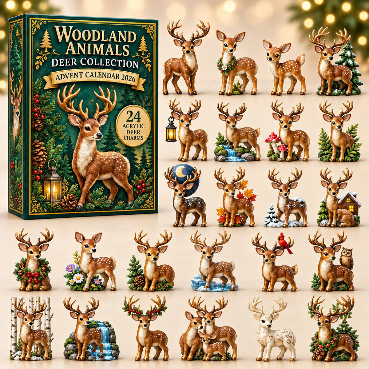 Woodland Deer advent calendar